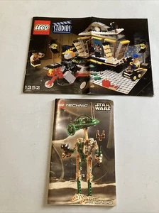 Lot of 2 Manuals Lego Technic Star Wars Pit Droid / Studios 1352 - Picture 1 of 8