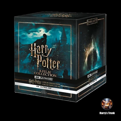 Harry Potter Dark Arts Steelbook 8 Movie Collection, 4K Ultra HD & Blu-ray-New - Image 1 of 4