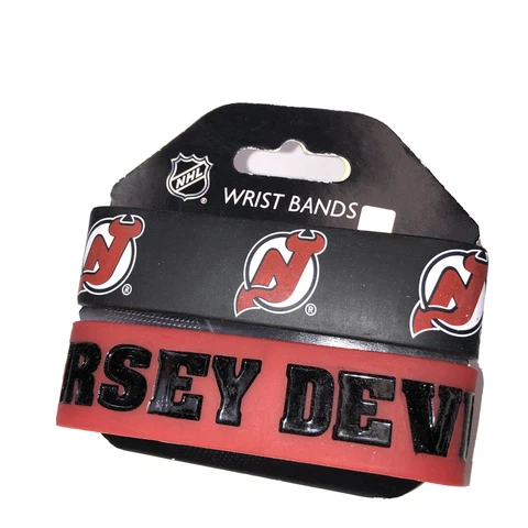 New Jersey Devils Wristband NHL Bracelet 2 Pack Cover