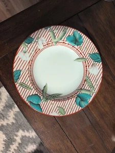 Handbemalter Alberto Pinto Potager rot Suppenteller Limoges 8,5" PERFEKTES GESCHENK! - Bild 1 von 11