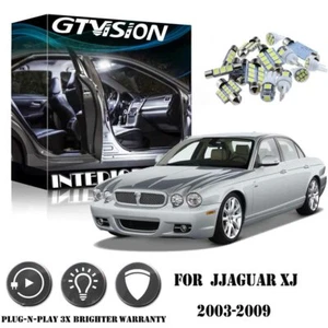22Pcs Bright White Interior LED Light Package Kit For Jaguar XJ 8 XJR 2003-2009 - Picture 1 of 11