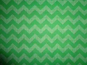 Handcrafted. cotton crib/ sheet pillowcaseCHEVRON! 2 Tones Green /LAST ONE! - Picture 1 of 2