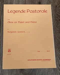 Legende Pastoral Flute Oboe and Piano Sheet Music Benjamin Godard OP 138 - Picture 1 of 5