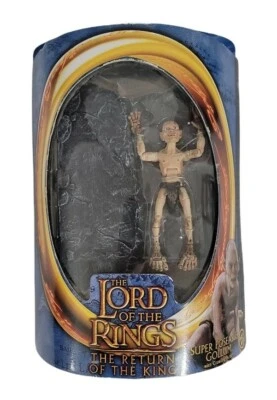Figura de 5"" The Lord of the Rings Super Poseable Gollum con acción de rastreo - 2003 Foto 1 de 4