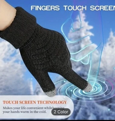 Winter Touch Screen Gloves - Soft, Warm,  unisex UK TO UK - Image 1 of 3