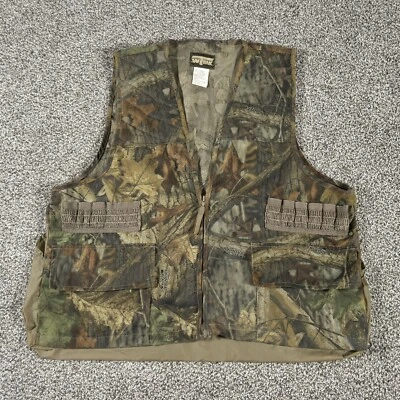 SafTbak Hunting Vest with Game Bag Men's Size Large Advantage Timber Camouflage - Image 1 of 4