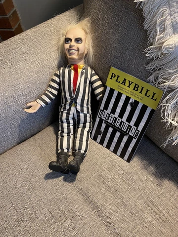 Beetlejuice  1989 16” non-talking doll. Free Boston Playbill included Cover