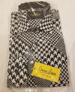 Größe Medium schwarz weiß Baumwolle Herrenhemd - BANANE ZITRONE - Kosten £155 - Neu mit Etikett - Bild 1 von 3