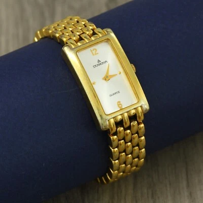 Dugena 2170875 1907 quartz Germany gold plated womens ladies wristwatch Ronda - Image 1 of 4