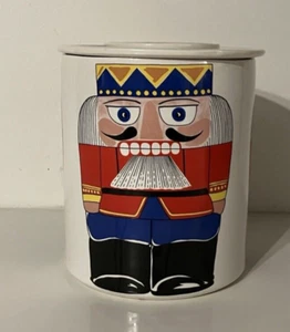 NUTCRACKER Ceramic Cookie Jar Canister Vtg - Picture 1 of 7