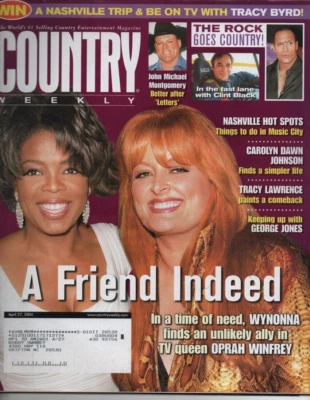 Country Weekly Magazine April 27 2004 Wynonna Oprah John Michael Montgomery - Image 1 of 3