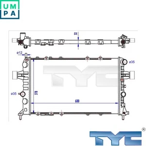 RADIATOR ENGINE COOLING 725-0041-R FOR OPEL ASTRA/Van/Hatchback ZAFIRA/MPV 2.0L - Picture 1 of 6