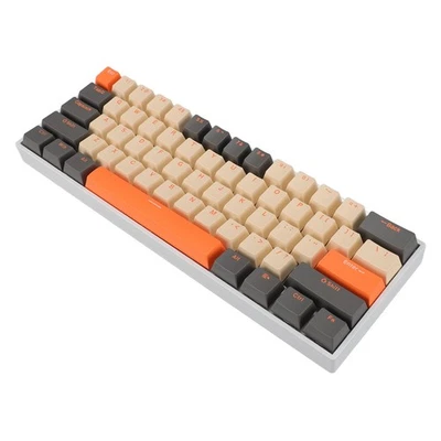 61 Key Mechanical Keyboard 60% Layout Red Switch RGB Backlit USB C Wired H CEL - Image 1 of 4