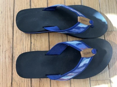 Ll Bean Maine Island Flip Flops Thong Sandals Purple Logo Comfort Casual Women 9 - Image 1 of 4