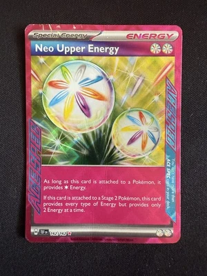Neo Upper Energy 162/162 - SV05: Temporal Forces - ACE SPEC Rare - Pokemon - HP - Image 1 of 2
