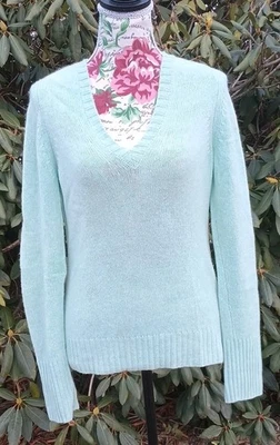 Suéter Novio Cachemira Academia Verde Pastel Colección J Crew Otoño Talla M Foto 1 de 4