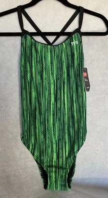 TYR Durafast Elite Size XXL (38) DiamondFit Zircon Green One Piece Swimsuit NEW - Image 1 of 4