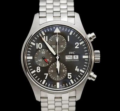 IWC Spitfire Chronograph Stahl Silber 43MM 377719 75876116 - Bild 1 von 4