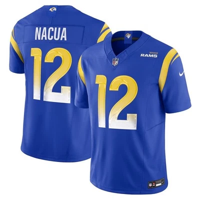 耐克 Brand new with tags, Los Angeles Rams #12 Royal Blue Puka Nacua, size M