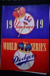 1949 World Series NY Yankees v  Brooklyn Dodgers Program MLB Souvenir VTG VG - Picture 1 of 2