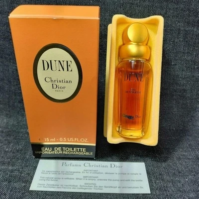 Vintage Christian Dior DUNE 0.5 oz 15 ml PARFUM Spray Discontinued Fragrance JPN - image 1 of 4