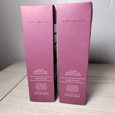 Kristin Ess Color Depositing Conditioner 2pk Dark Mauve Semi Permanent Hair - Image 1 of 4