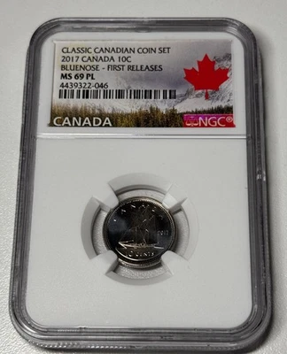 Canada 2017 10c Classic Uncirculated Set First Relases NGC MS69 PL Coin RARE - Image 1 of 2