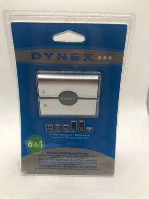 Dynex DX-CR501 6-in-1 Memory Card Reader/Writer USB 2.0 2008 New in Package - Image 1 of 4