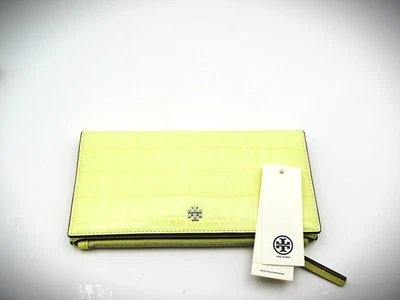 Cartera sobre delgada color amarillo pastel en relieve cocodrilo Emerson Emerson TORY BURCH Foto 1 de 4