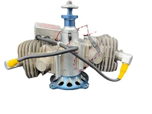 BME 100cc Twin Gas RC Airplane Engine With Mufflers And Ignition Giant Scale - Picture 1 of 6