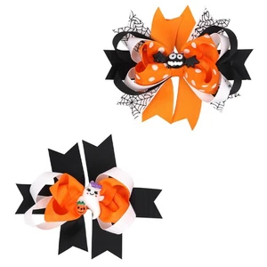 2 Piezas Lazo Horquilla Niño Bebé Niño Pequeño Halloween Accesorios Pasador Clip - Imagen 1 de 12