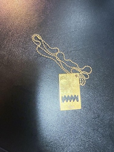 FENDI Collane Ciondoli Mostro Metallo Catena Oro Autentico Raro
