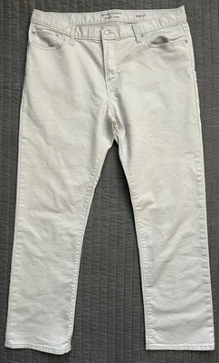 Jean de viaje Banana Republic ajustado talla 35 x 30 blanco roto Foto 1 de 4