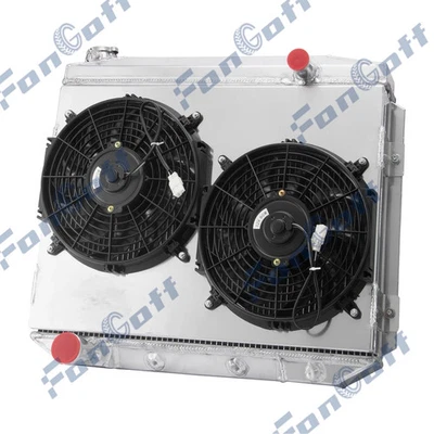 3Row Radiator+Shroud Fan Fits 1957~1959 Ford Fairlane Ranchero Mercury Montclair Foto 1 de 4