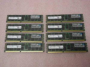 LOT OF 8 712383-081 16GB 2RX4 DDR3-14900R-13 MT36JSF2G72PZ-1G9E1HG DIMS - Picture 1 of 5