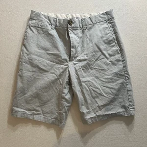 Old Navy 9.5" Shorts Mens 31 Blue White Ultimate Slim Striped Stretch Chino Golf - Picture 1 of 7