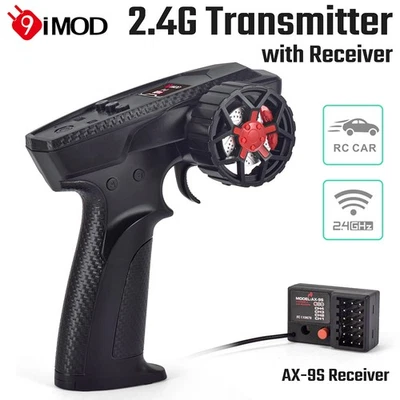 RC AX-9S 2.4G Radio Sender 2.4G 4CH Empfänger Für MN82 1/16 1/18 1/24 RC Autos - Bild 1 von 4