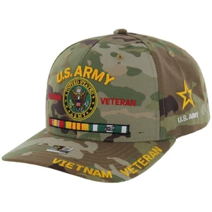 Sombrero de veterano de Vietnam Ejército de Estados Unidos con licencia oficial Veteranos del ejército bordado ajustable... - Imagen 1 de 9