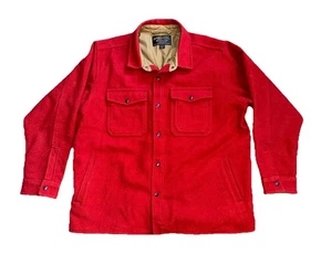 Filson Lined Mackinaw Wool Jac Shirt Red Oak 2XL Shacket - Picture 1 of 11