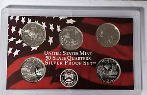 2003 S State SILVER QUARTER Proof State 5 Coin Set Made In America No Box/COA - Picture 1 of 2