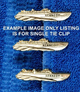 AUTHENTIC VINTAGE 1960 PRESIDENT JOHN F KENNEDY CAMPAIGN PT-109 BOAT TIE CLIP - Picture 1 of 3