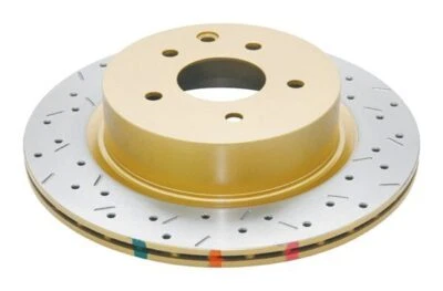 Rotor de freno trasero serie 4000 XS dorado para Nissan 350Z 2005+ par Foto 1 de 4