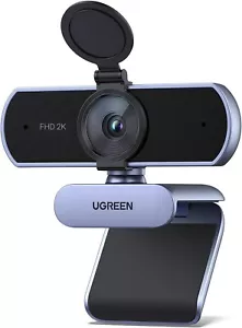 UGREEN 2K Webcam con Microfono, Doppio Microfono Stereo, Correzione Bassa Luce, - Foto 1 di 6