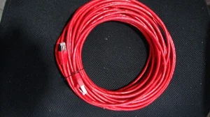 Fire - CAT5 Ethernet Patch Cable RJ-45 Internet Cord Red 50 foot - Picture 1 of 2