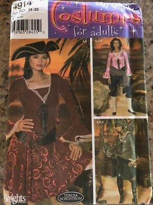 🌸SIMPLICITY 4914-ELIZABETH SWANN-PIRATES OF THE CARIBBEAN PATTERN 6-12/14-22 FF - Image 1 of 2