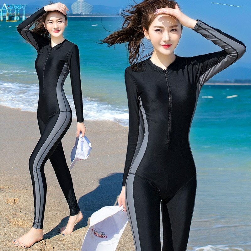 Women Surf Swim Stinger Suit Dive Skin Full Body Cover Sun Protection Swimwear Ebay