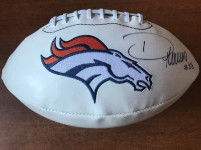 Demaryius Thomas Autographed Full Size Denver Broncos Logo Football JSA COA - Image 1 of 4