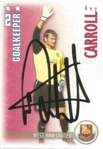 ROY CARROLL SIGNIERT WEST HAM 2006/2007 SHOOT OUT TRADING KARTE + KOA - Bild 1 von 1