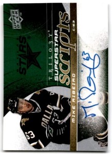 2008-09 UPPER DECK TRILOGY SUPERSTAR SCRIPTS MIKE RIBEIRO