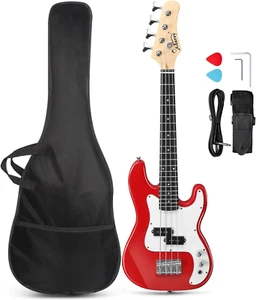 Basso Elettrico 36In, Starter Kit 4 Corde Principianti con Accessori Inclusi - Foto 1 di 7